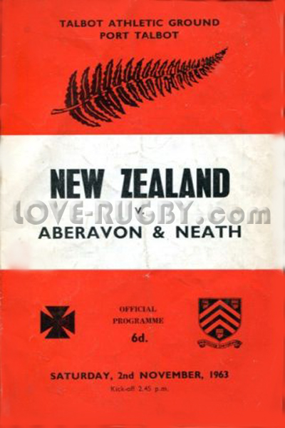 Neath and Aberavon New Zealand 1963 memorabilia